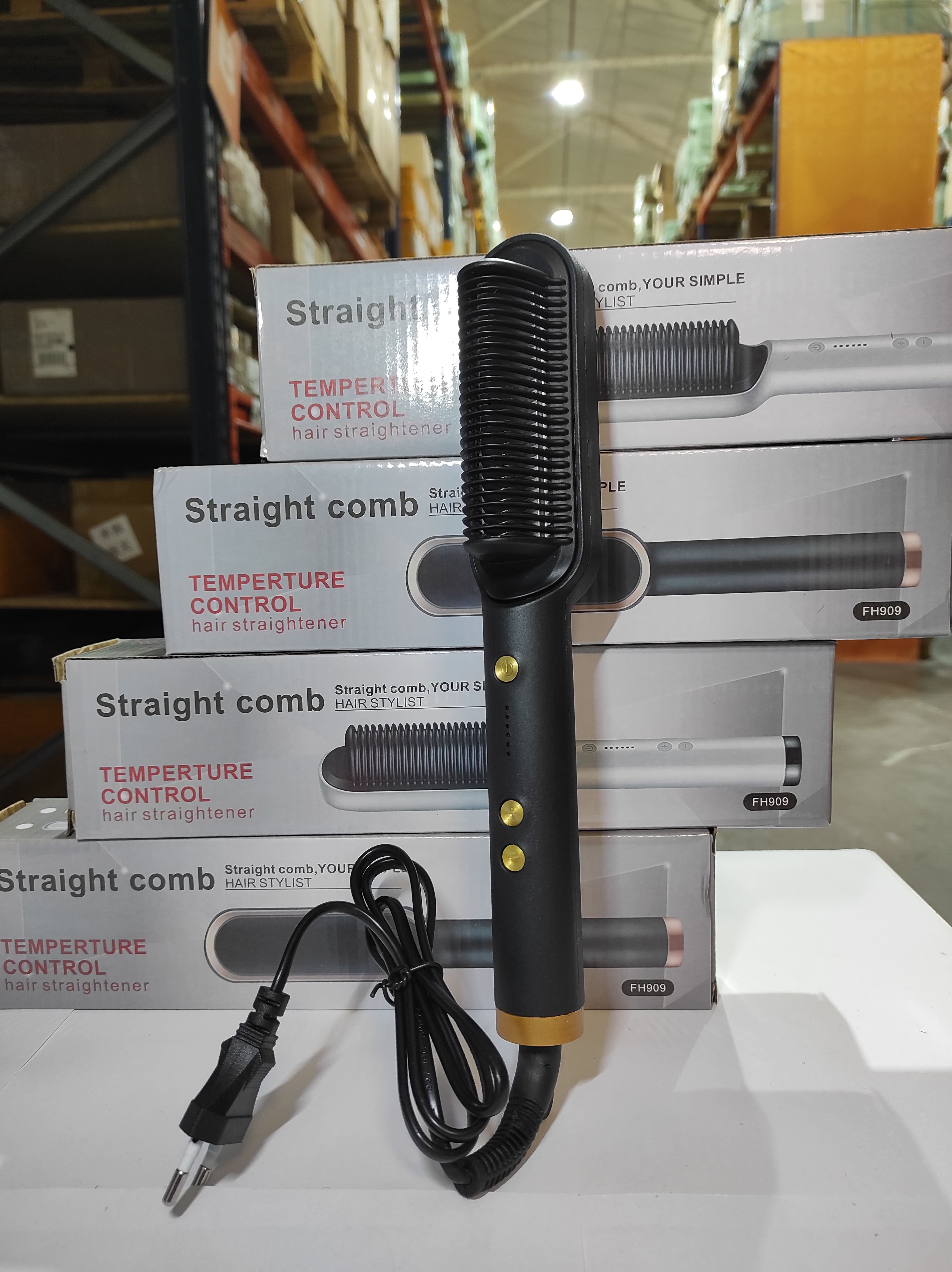 Cepillo alisador negro con embalaje original